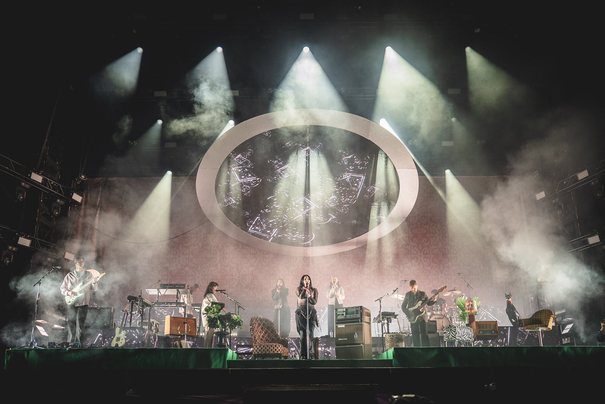Miriam Bryant's band on the Alive Festival stage